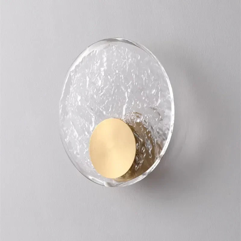 CrystalRing - Elegant LED Ring Vägglampa med Glasdetaljer – Modern Design
