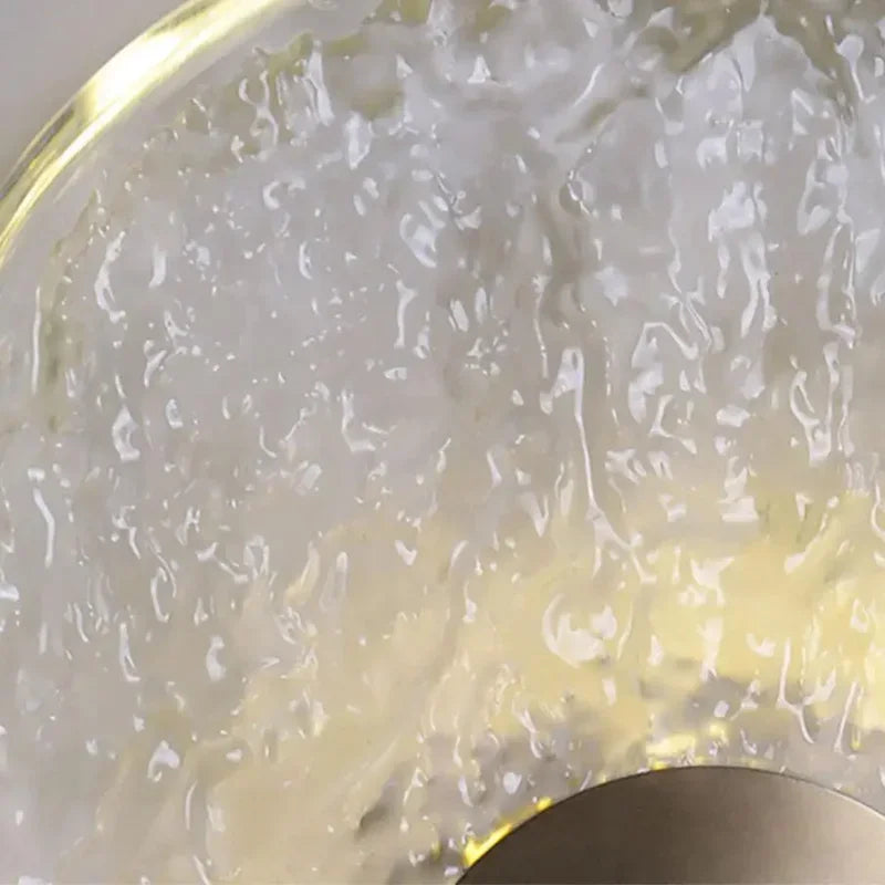 CrystalRing - Elegant LED Ring Vägglampa med Glasdetaljer – Modern Design