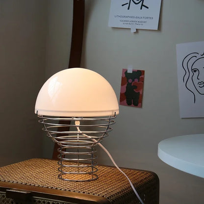 LumeSphere – Glaskeramisk Bordslampa med Skandinaviskt Design