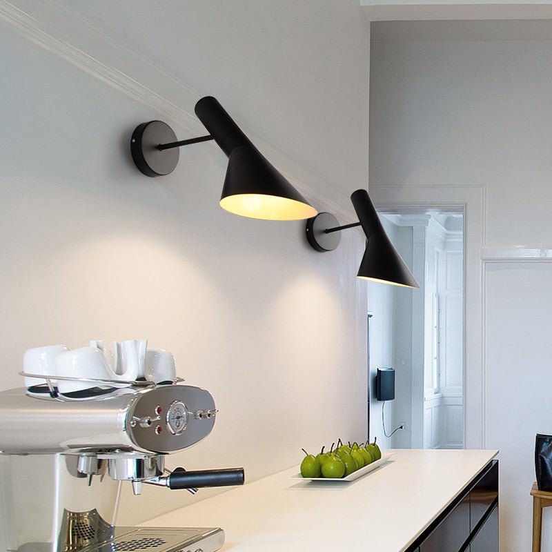 Brady Modern LED Vägglampa Inomhus Vridbar Mat-/Vardagsrum Svart