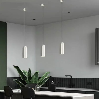 Nordisk LED Pendellampa | Varm Vit Glöd | Metall &amp; Glas | Justerbar Höjd