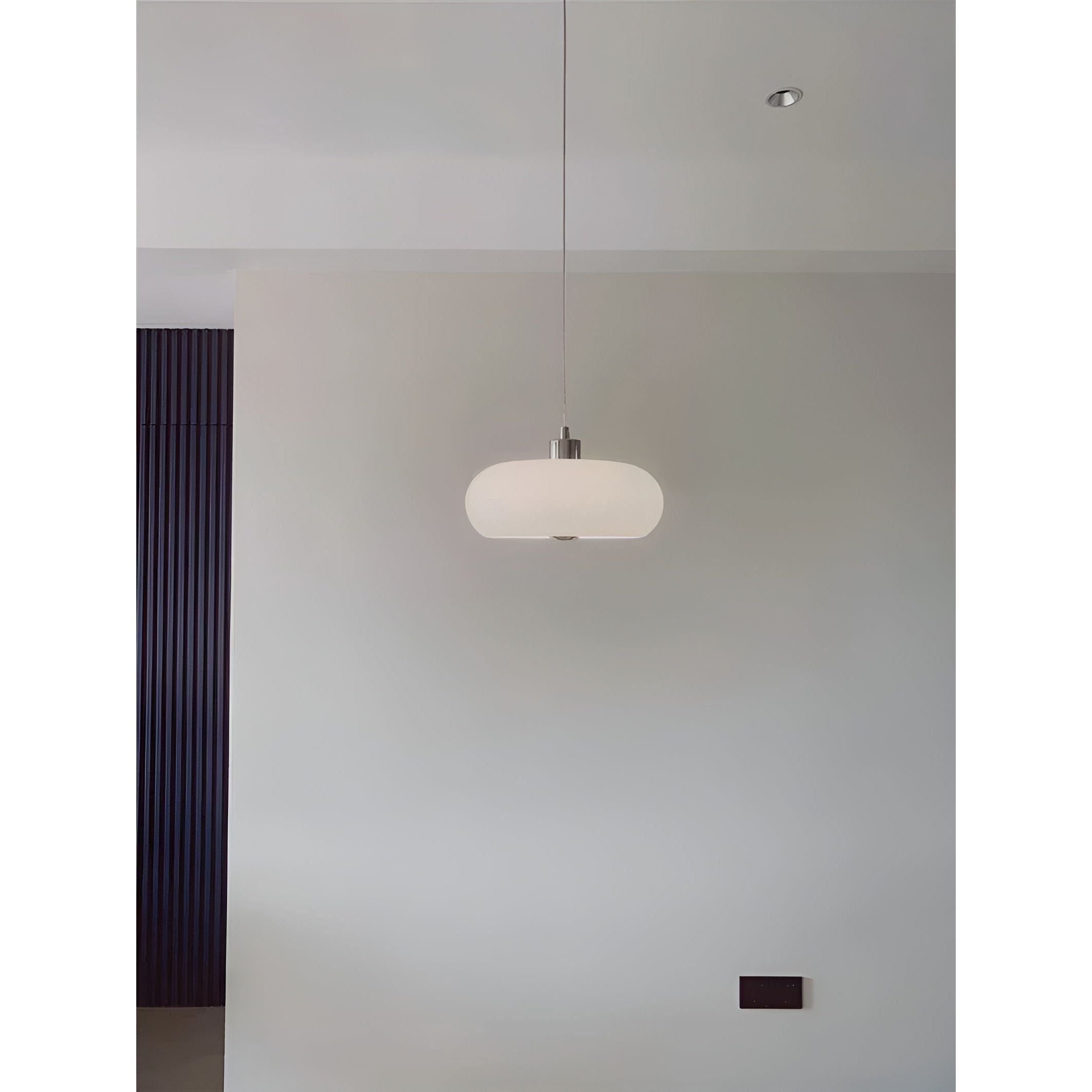 GlassGlow Lampa - Retro Nordisk Glas LED Hänglampa