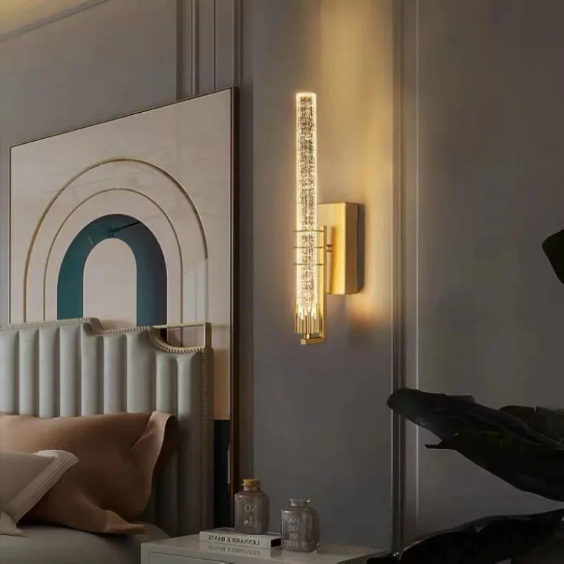 NordicShine - Kristallen LED Vägglampa | Lyxig &amp; Modern Belysning