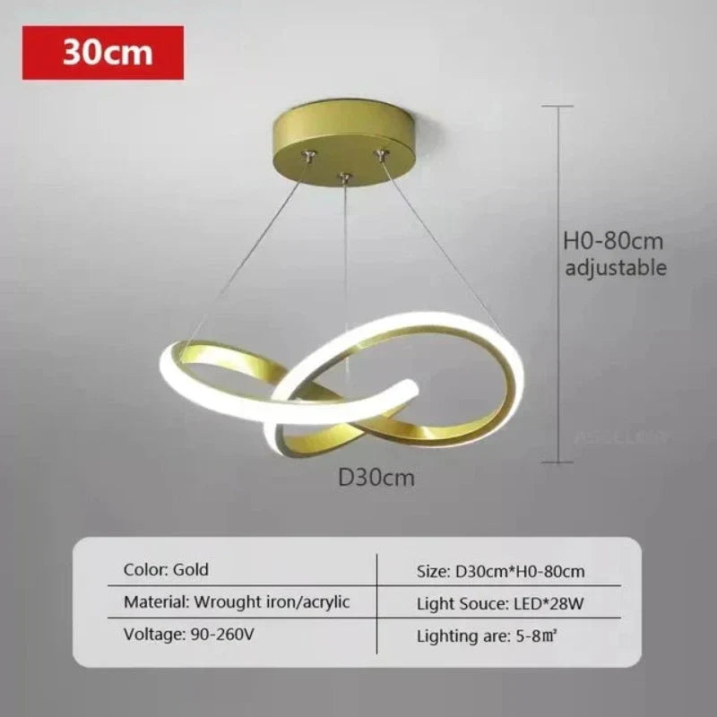 LumiWave - Modern LED Taklampa
