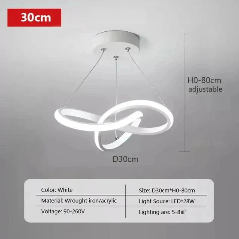 LumiWave - Modern LED Taklampa