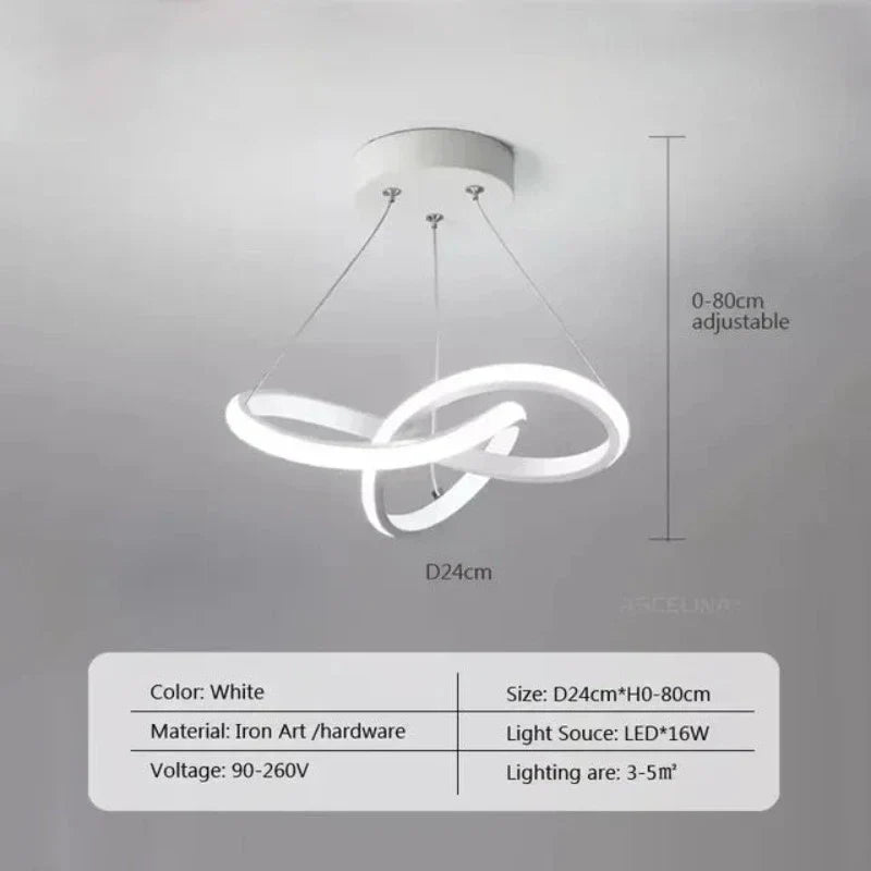 LumiWave - Modern LED Taklampa