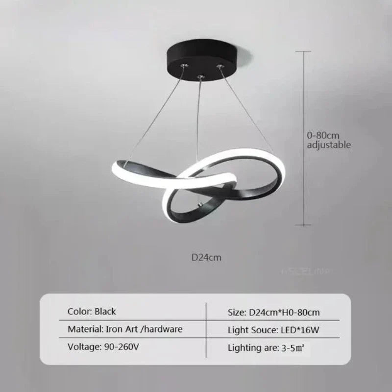 LumiWave - Modern LED Taklampa