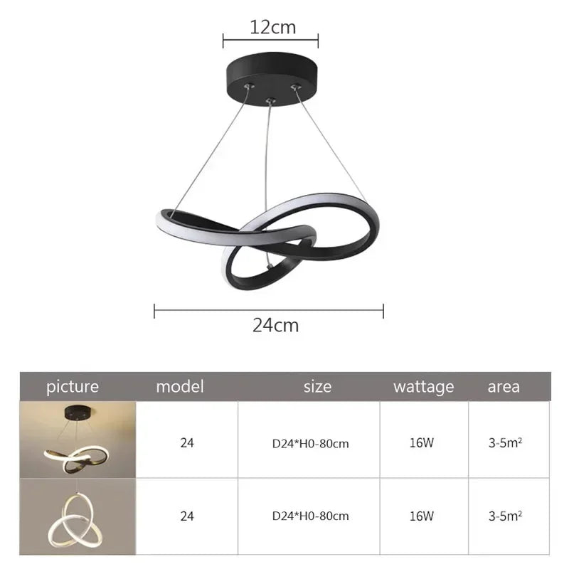 LumiWave - Modern LED Taklampa