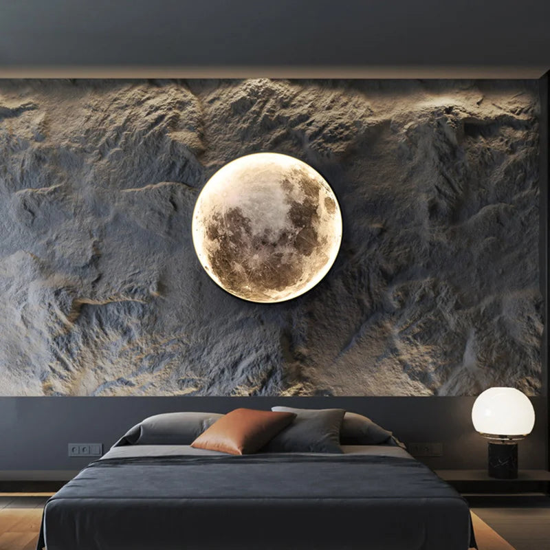 LunarGlow - LED Vägglampa för en Avkopplande Sovrumsupplevelse