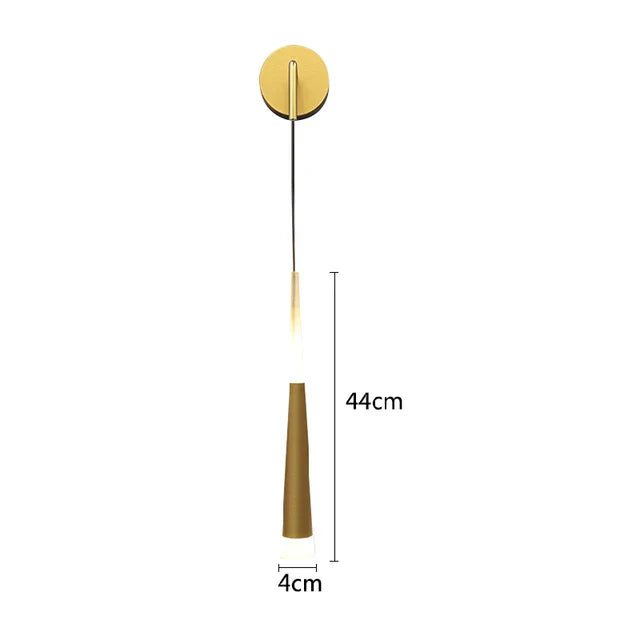 NordicLuxe - Minimalistisk LED-vägglampa i svart för sovrum och vardagsrum