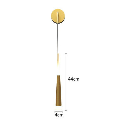 NordicLuxe - Minimalistisk LED-vägglampa i svart för sovrum och vardagsrum