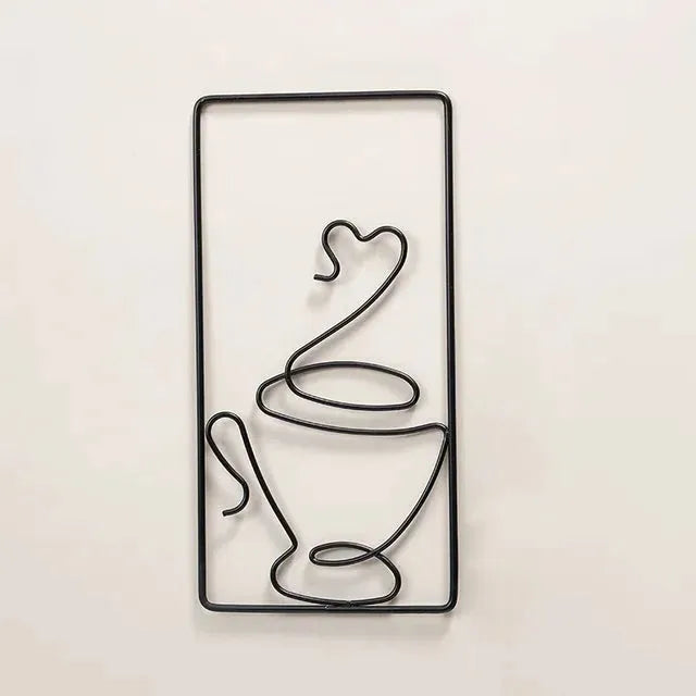 Brew Mood - Ästhetisk Kaffe Metall Väggdekoration
