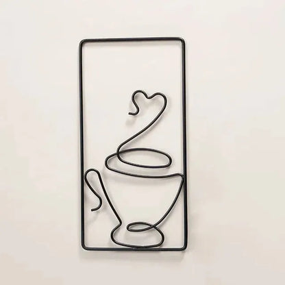 Brew Mood - Ästhetisk Kaffe Metall Väggdekoration