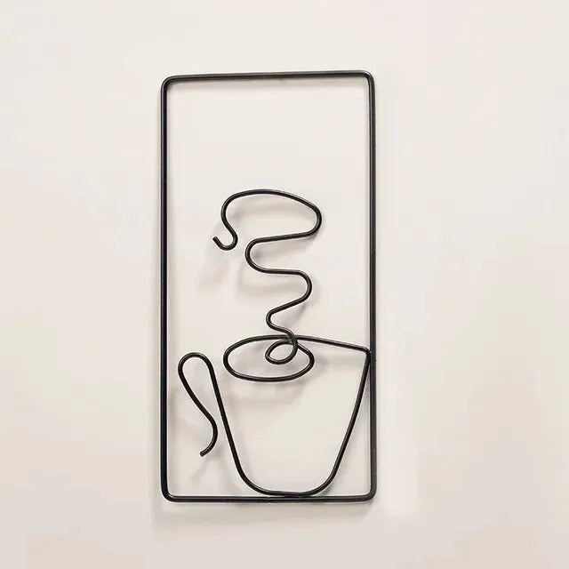 Brew Mood - Ästhetisk Kaffe Metall Väggdekoration