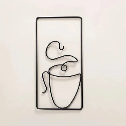 Brew Mood - Ästhetisk Kaffe Metall Väggdekoration