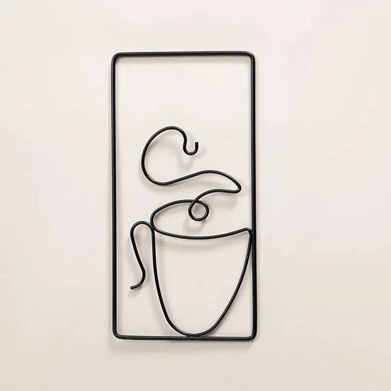 Brew Mood - Ästhetisk Kaffe Metall Väggdekoration