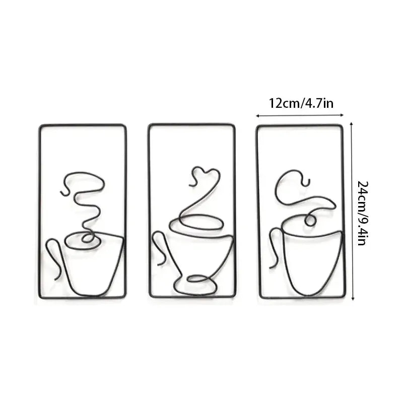 Brew Mood - Ästhetisk Kaffe Metall Väggdekoration