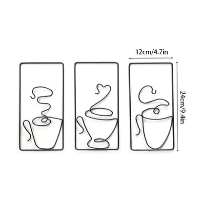 Brew Mood - Ästhetisk Kaffe Metall Väggdekoration