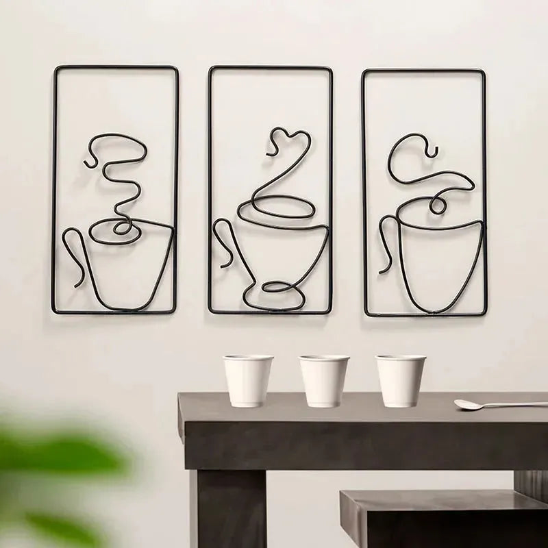 Brew Mood - Ästhetisk Kaffe Metall Väggdekoration