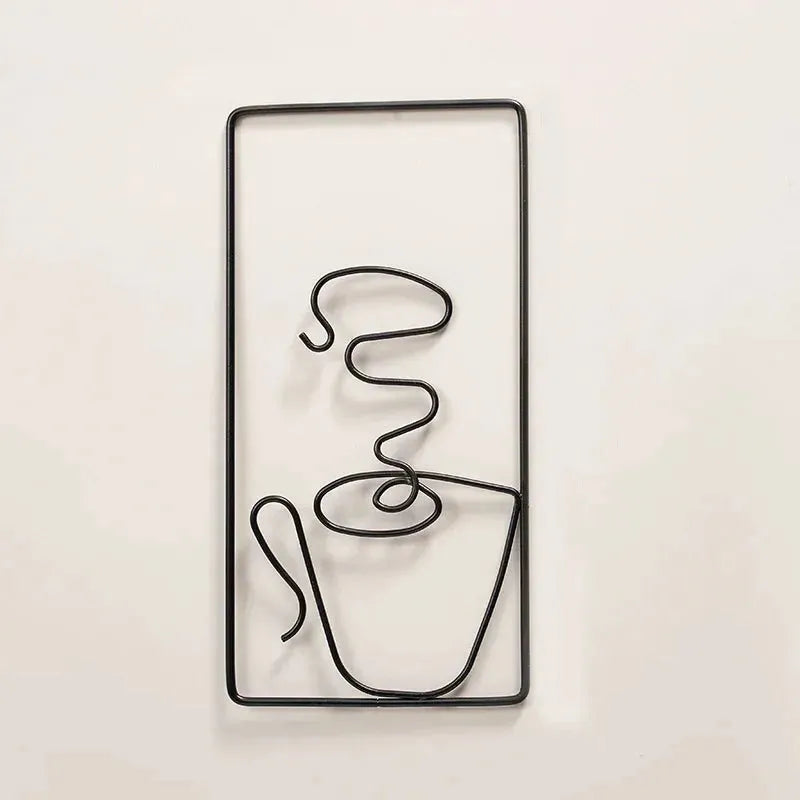 Brew Mood - Ästhetisk Kaffe Metall Väggdekoration