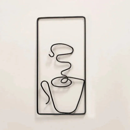 Brew Mood - Ästhetisk Kaffe Metall Väggdekoration