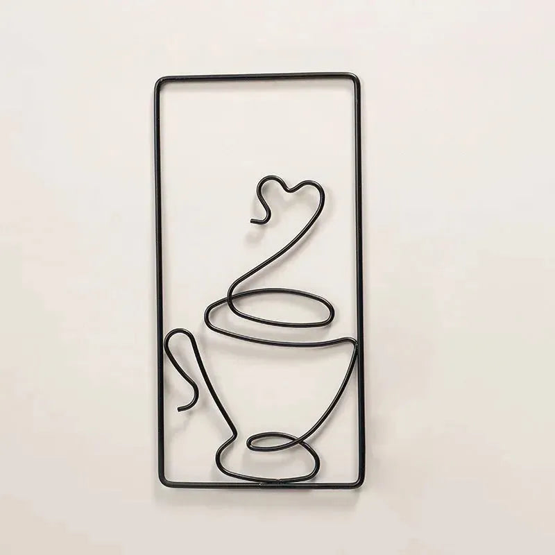 Brew Mood - Ästhetisk Kaffe Metall Väggdekoration