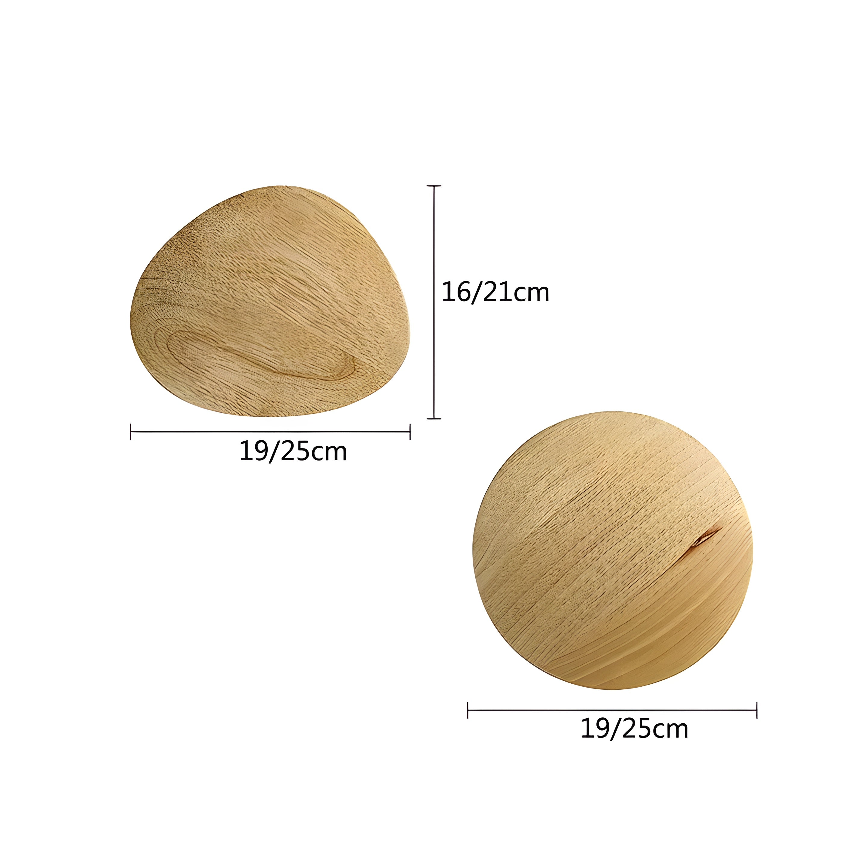 Rund LED vägglampa av trä – Modern, naturlig design för vardagsrum och sovrum