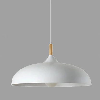 Skandinavisk Pendellampa | Ek &amp; Järn | Justerbar Höjd | E27 Lampa | Minimalistisk Nordisk Design