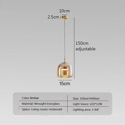 TransparantLicht - Minimalistisk Glas Hänglampa