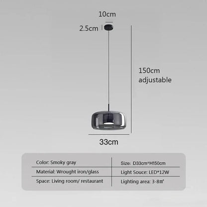 TransparantLicht - Minimalistisk Glas Hänglampa