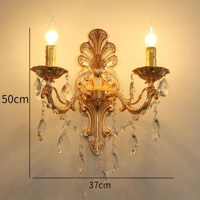 KristallLume - Lyxig Kristall Vägglampa