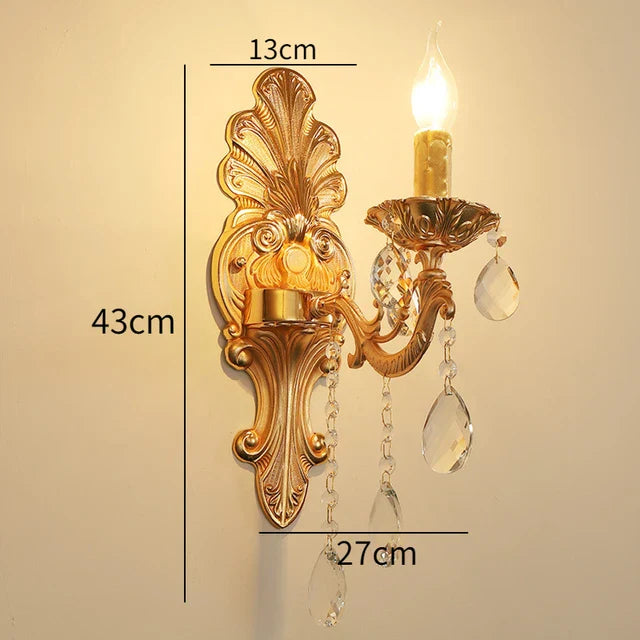 KristallLume - Lyxig Kristall Vägglampa