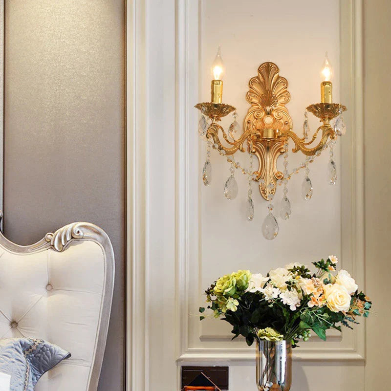 KristallLume - Lyxig Kristall Vägglampa