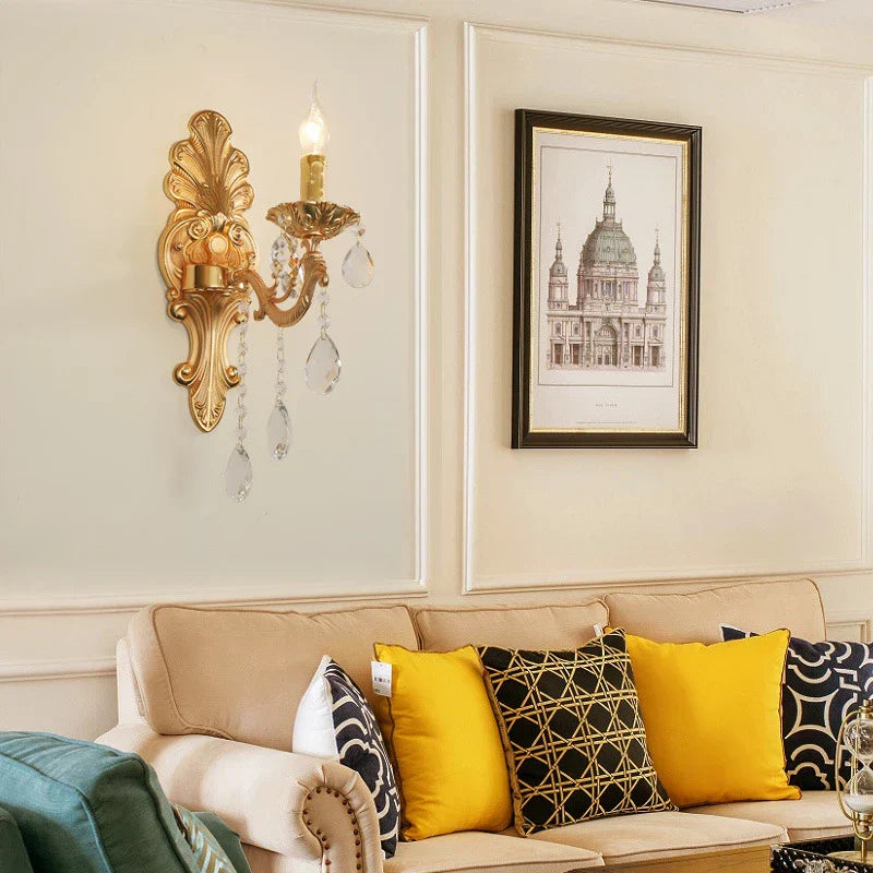 KristallLume - Lyxig Kristall Vägglampa