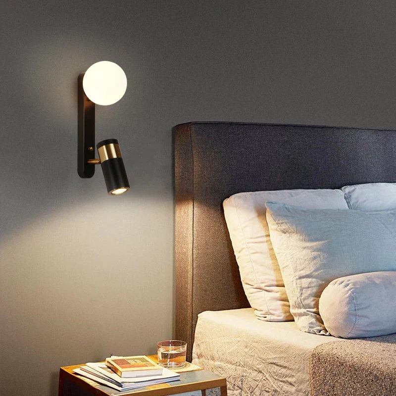 GlowLine – Minimalistisk nordisk LED-vägglampa för sovrum och vardagsrum