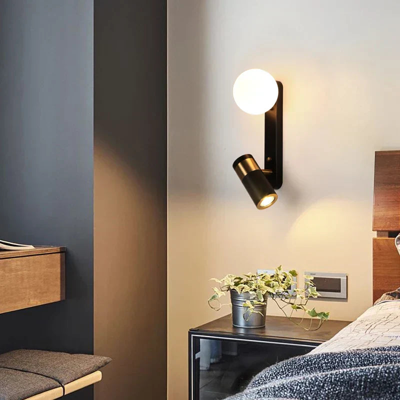 GlowLine – Minimalistisk nordisk LED-vägglampa för sovrum och vardagsrum