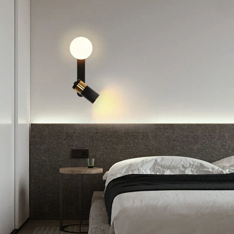 GlowLine – Minimalistisk nordisk LED-vägglampa för sovrum och vardagsrum