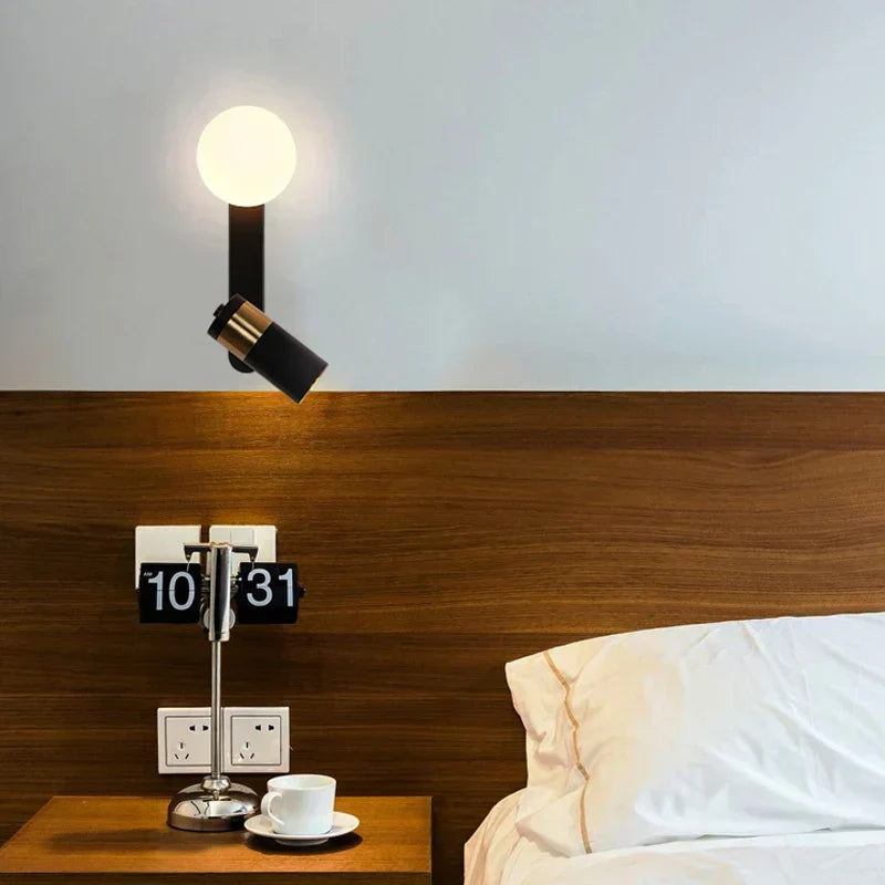 GlowLine – Minimalistisk nordisk LED-vägglampa för sovrum och vardagsrum
