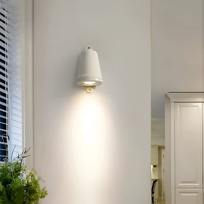 Minimalistisk LED-utomhusvägglampa i aluminium – väderbeständig