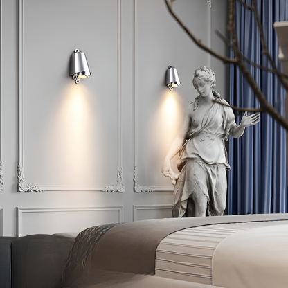 Minimalistisk LED-utomhusvägglampa i aluminium – väderbeständig