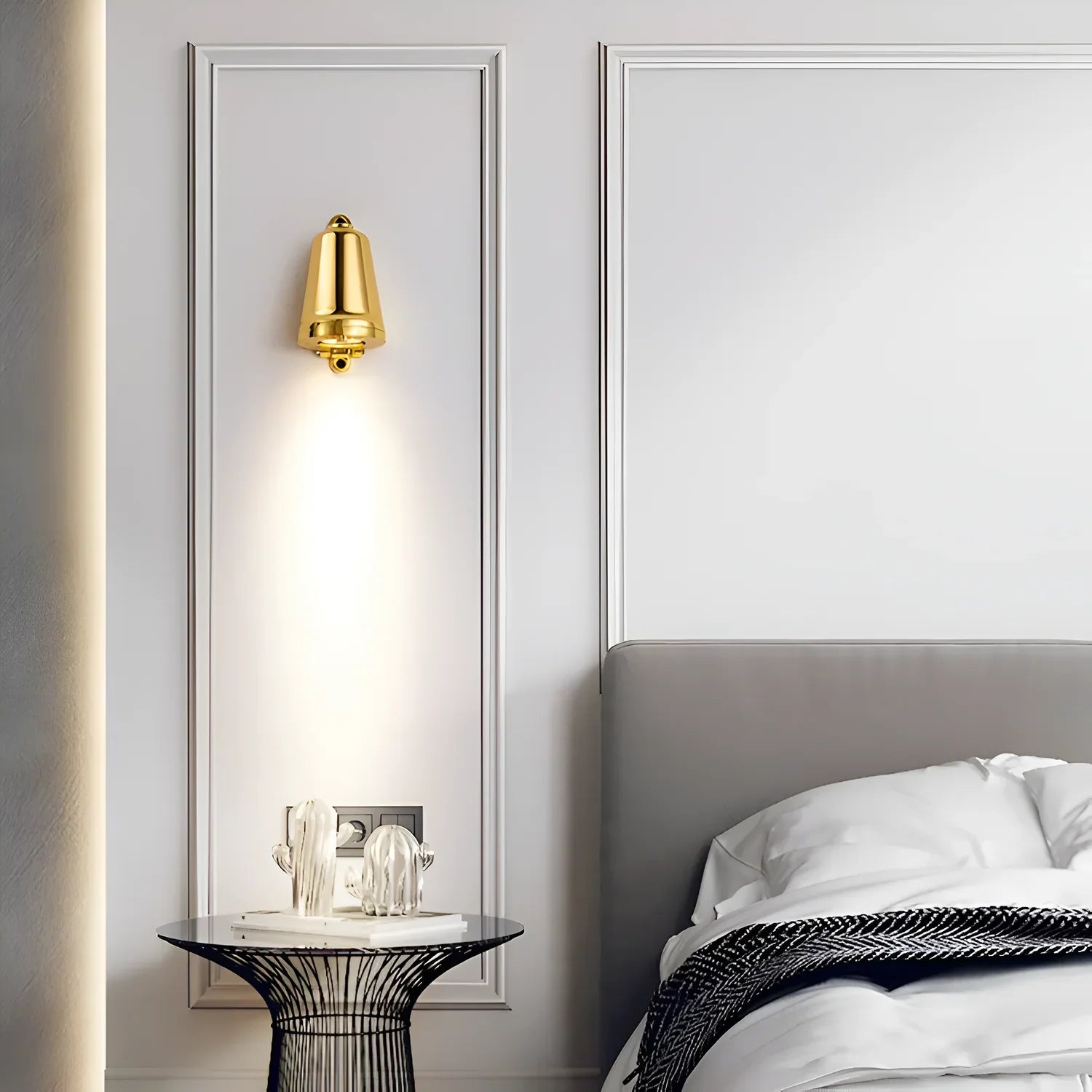 Minimalistisk LED-utomhusvägglampa i aluminium – väderbeständig