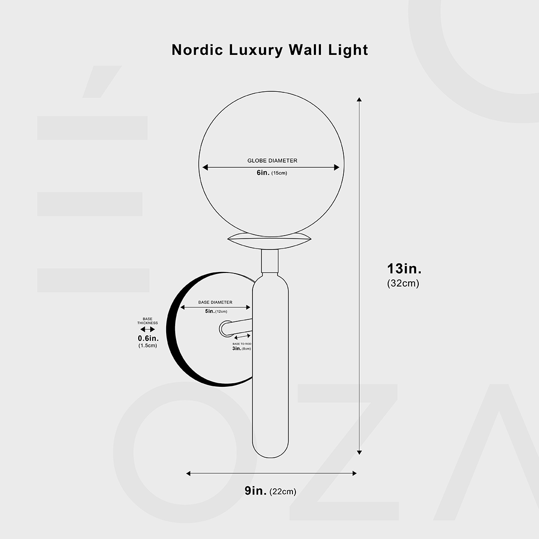 Nordic Luxe Vägglampa - Modern Design och Högkvalitativa Material