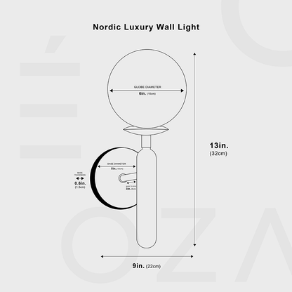 Nordic Luxe Vägglampa - Modern Design och Högkvalitativa Material
