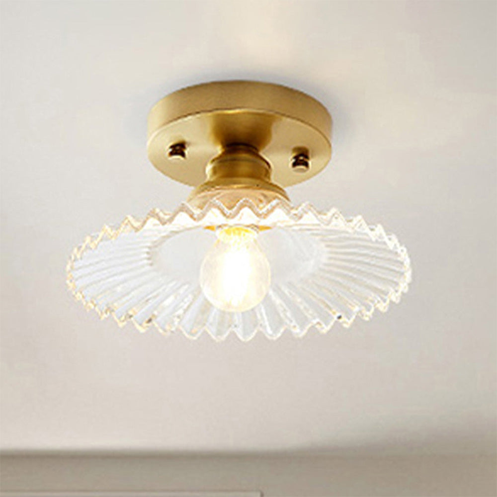 Taklampa Modern Glas Semi Flush Lampa