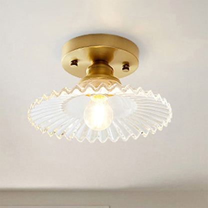 Taklampa Modern Glas Semi Flush Lampa