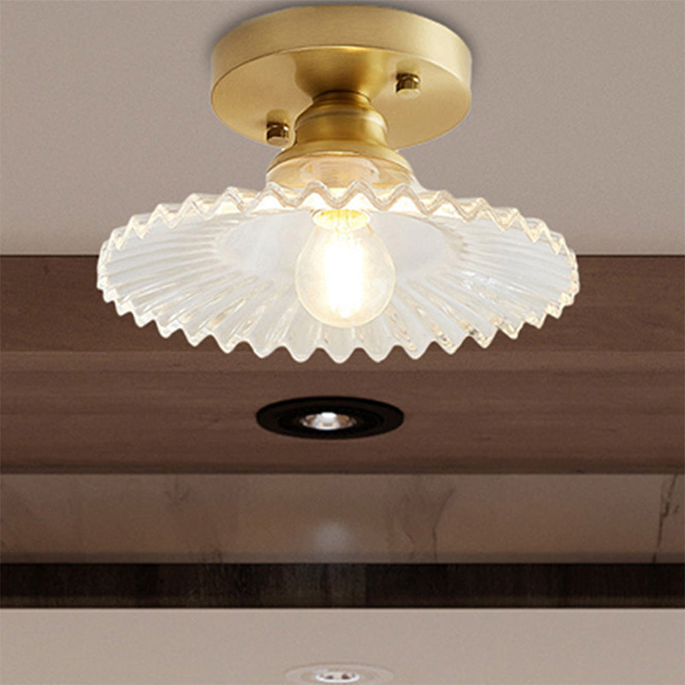 Taklampa Modern Glas Semi Flush Lampa