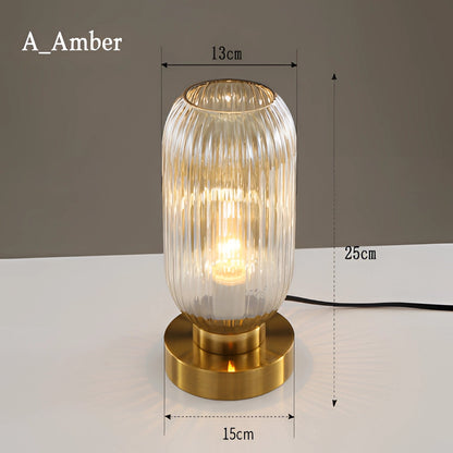 Nordic Amber Bordslampa – Glaskälla i modern design, 40W LED