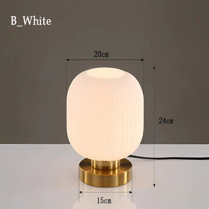 Nordic Amber Bordslampa – Glaskälla i modern design, 40W LED