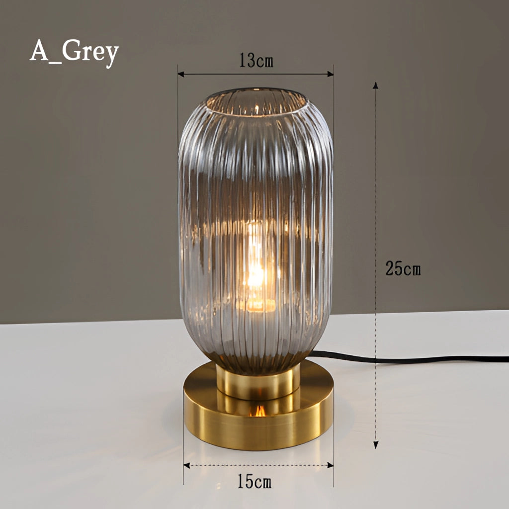 Nordic Amber Bordslampa – Glaskälla i modern design, 40W LED