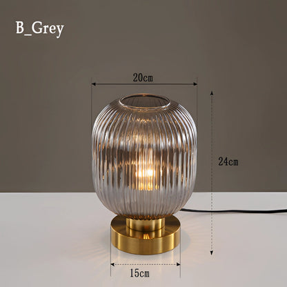Nordic Amber Bordslampa – Glaskälla i modern design, 40W LED